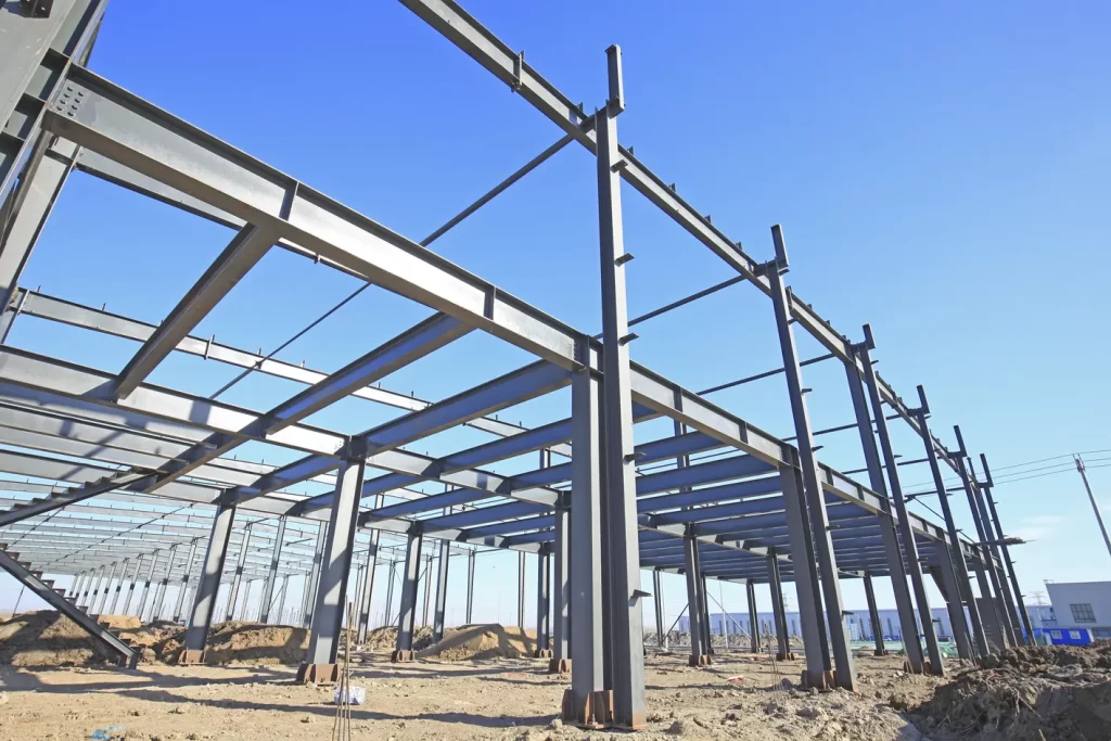 Steel structure of building